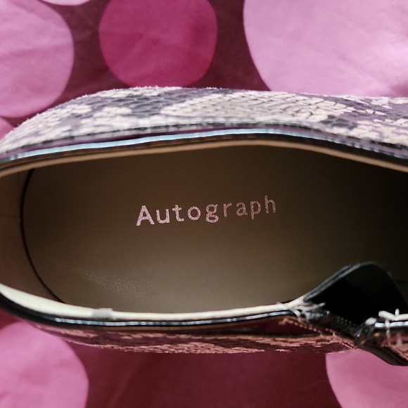 Marks and Spencer Autograph snake skin leather booties - Picture 6 of 8